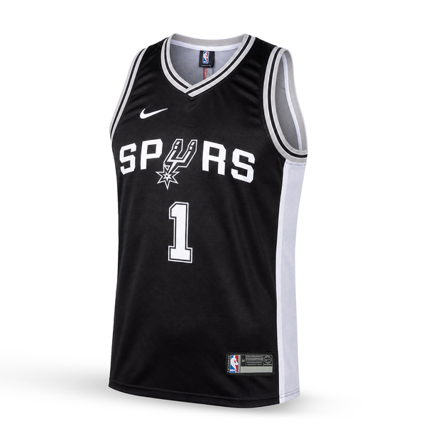 San Antonio Spurs Pánsky Basketbalový Dres, Wembanyama. Čierny