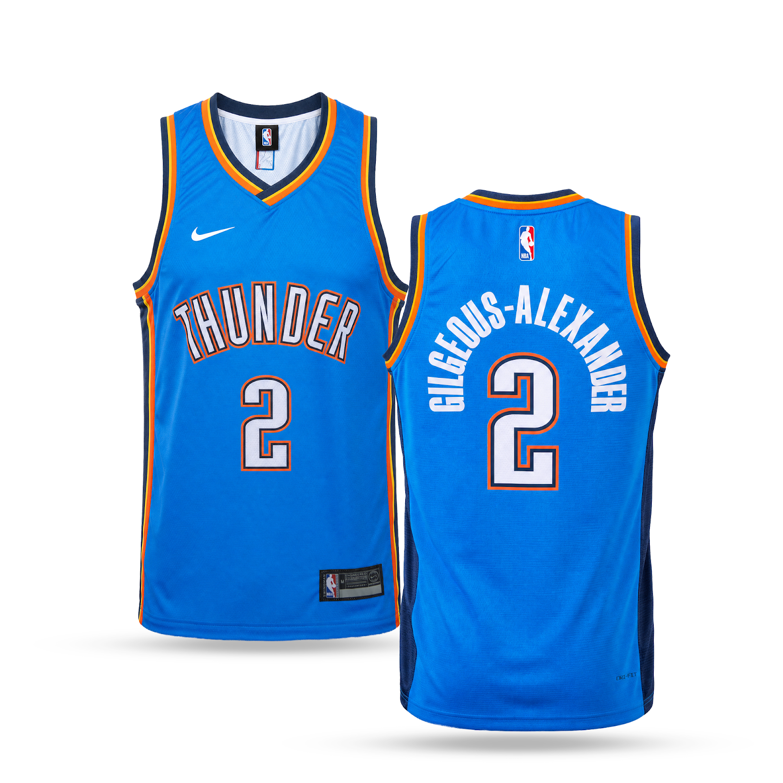 Oklahoma City Thunder Pánsky Basketbalový Dres, Alexander. Modrý