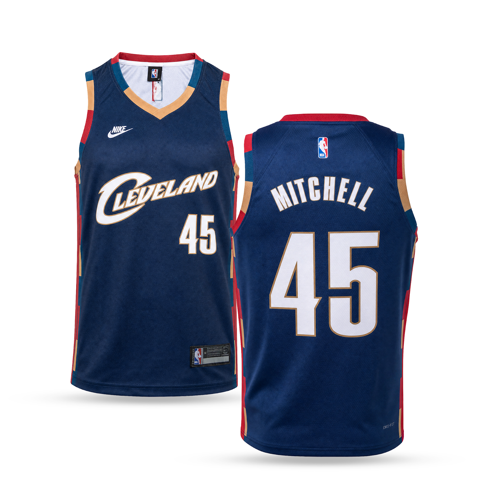 Cleveland Cavaliers Pánsky Basketbalový Dres, Mitchell. Tmavomodrá