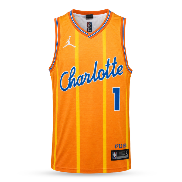 Charlotte Hornets Pánsky Basketbalový Dres, Ball. Orange