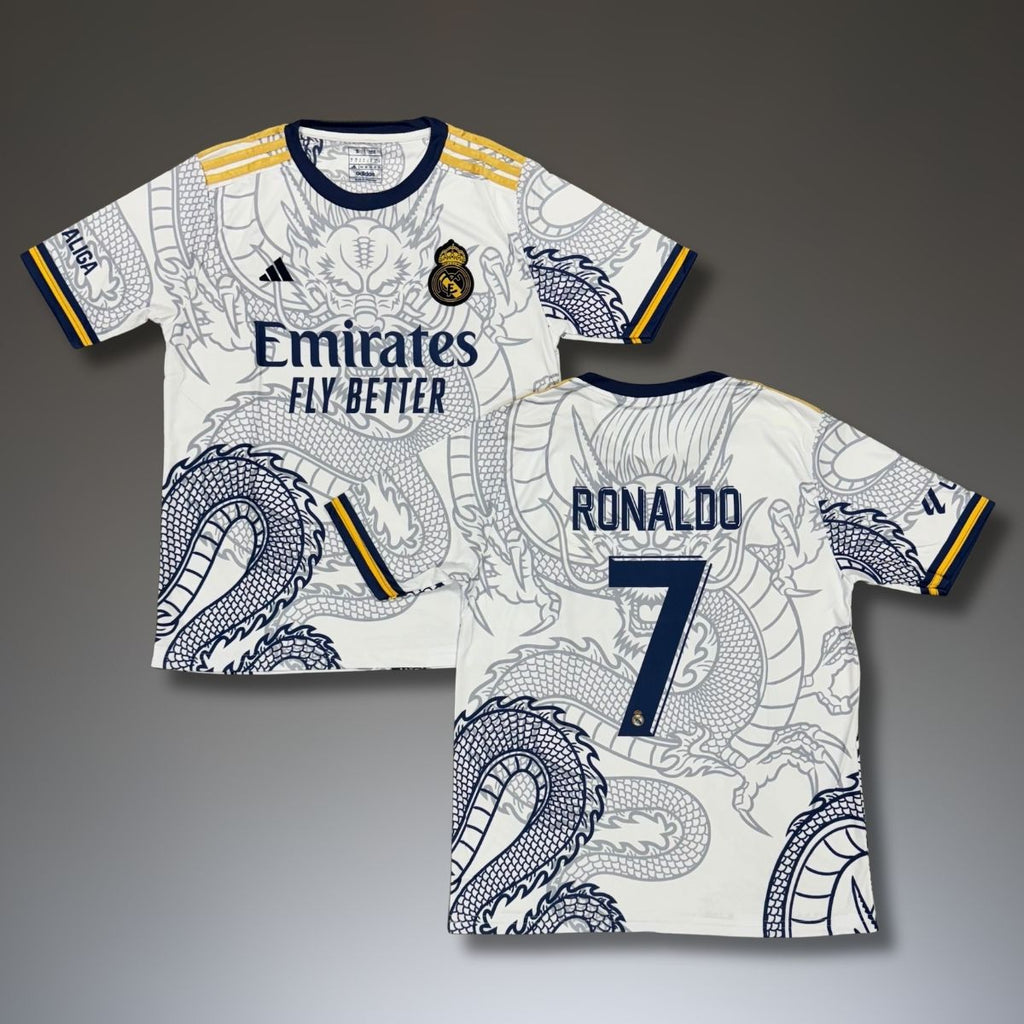 Pánsky dres, biely, Real Madrid, Ronaldo. Dračia edícia
