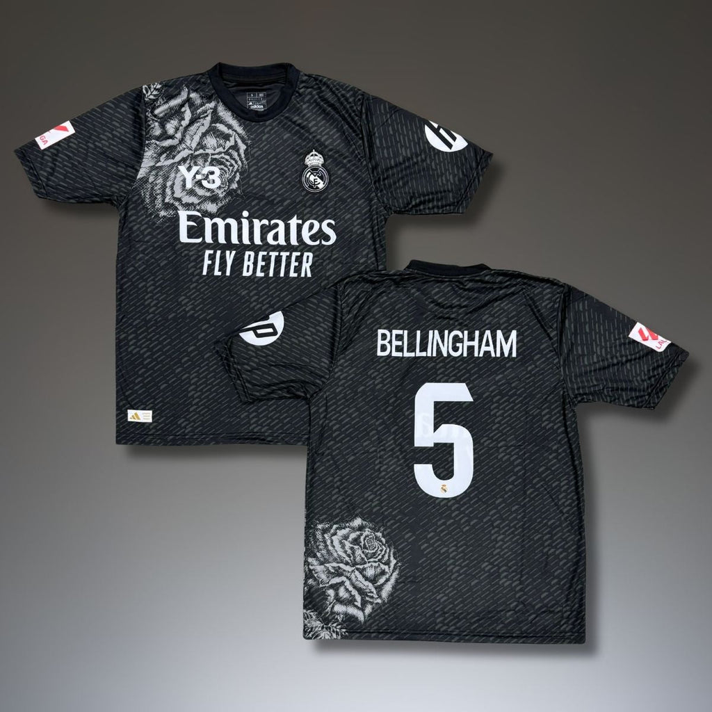 Pánsky dres, čierny, Real Madrid, Bellingham. Y3 vydanie 24/25