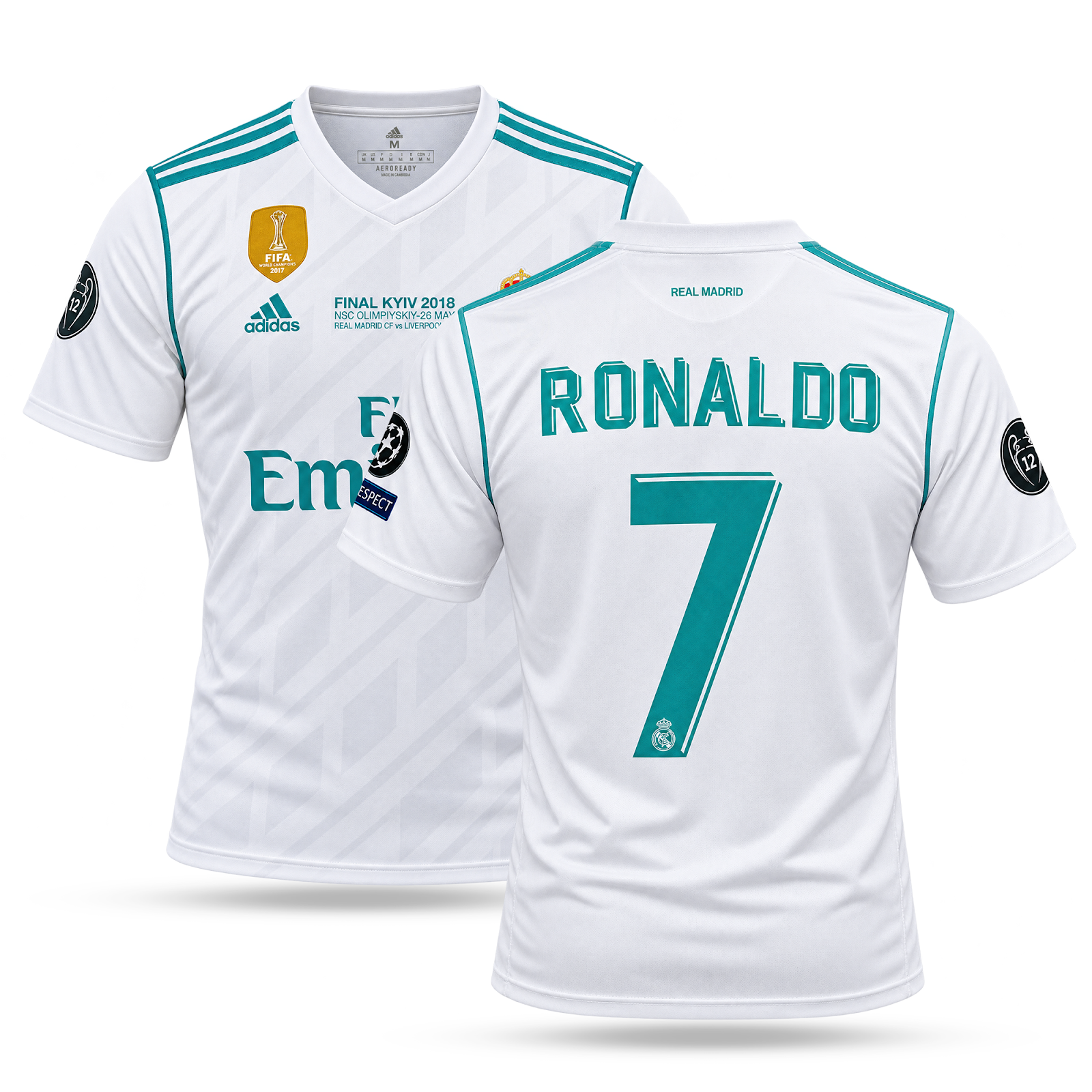 Pánsky dres Real Madrid, Ronaldo. Finále CL 2018