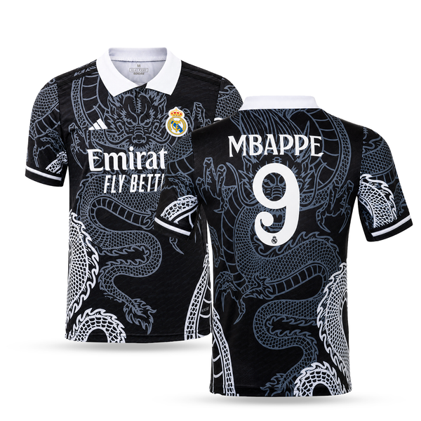 Pánsky dres Real Madrid, Mbappe. Čierna dračia edícia 2025