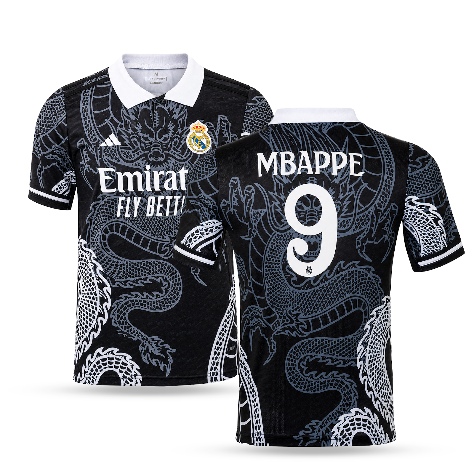 Pánsky dres Real Madrid, Mbappe. Čierna dračia edícia 2025