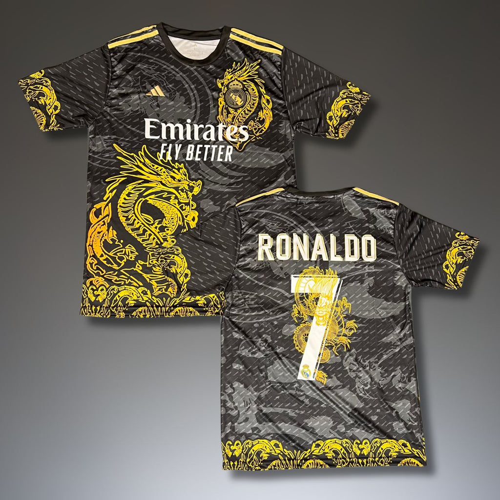 Pánsky dres Real Madrid, Ronaldo. Čierna dračia edícia 2025