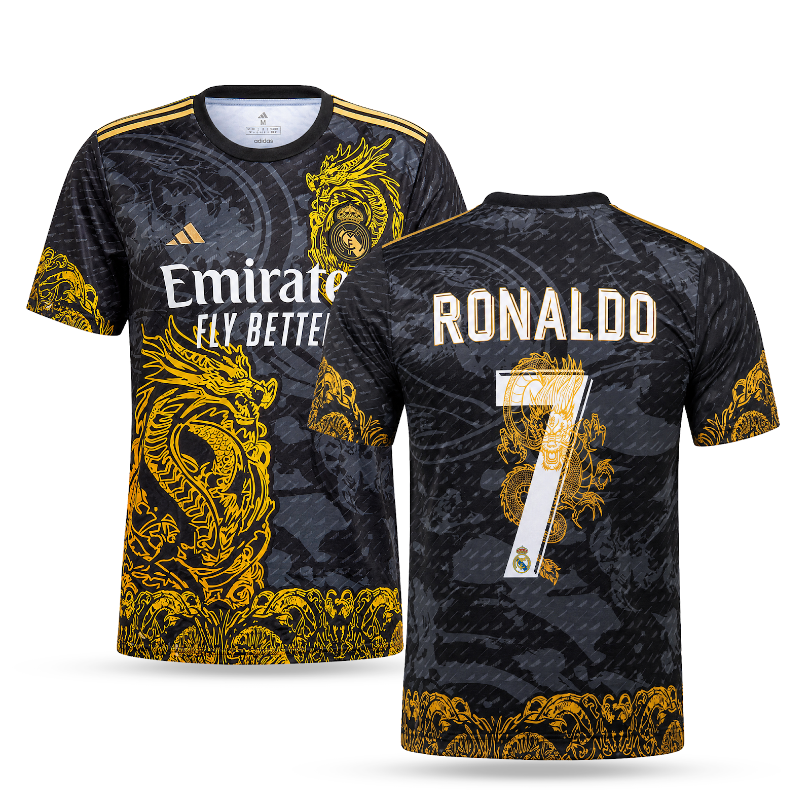 Pánsky dres Real Madrid, Ronaldo. Čierna dračia edícia 2025