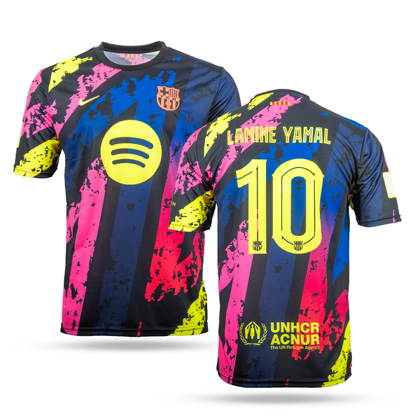 Pánsky fluorescenčný dres Barcelona, Yamal. Farebná neonová edícia