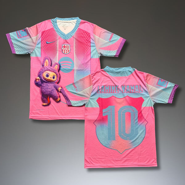 Pánsky dres Barcelona, Yamal. Špeciálna ružová edícia Labubu