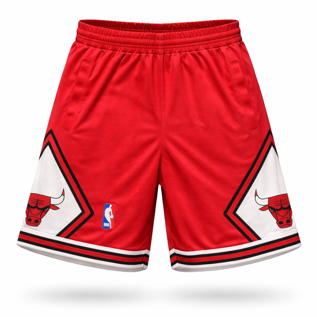 Chicago Bulls Pánske Šortky. Červené