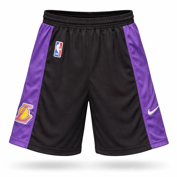 LA Lakers Pánske Šortky. Čierno-Fialové