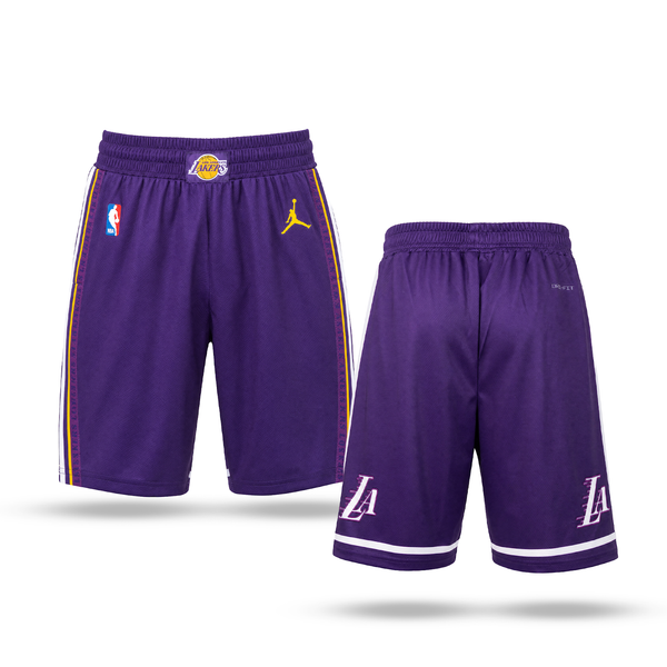 LA Lakers Mužské Klasické Šortky, Fialové