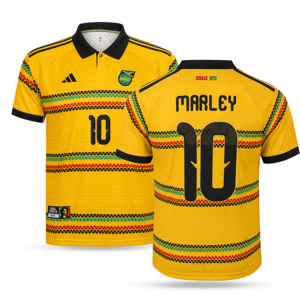 Jamajka Pánsky Futbalový Dres, Bob Marley. Bob Marley Edition, Žltý