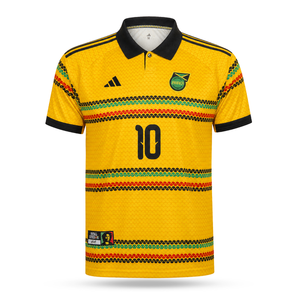 Jamajka Pánsky Futbalový Dres, Bob Marley. Bob Marley Edition, Žltý