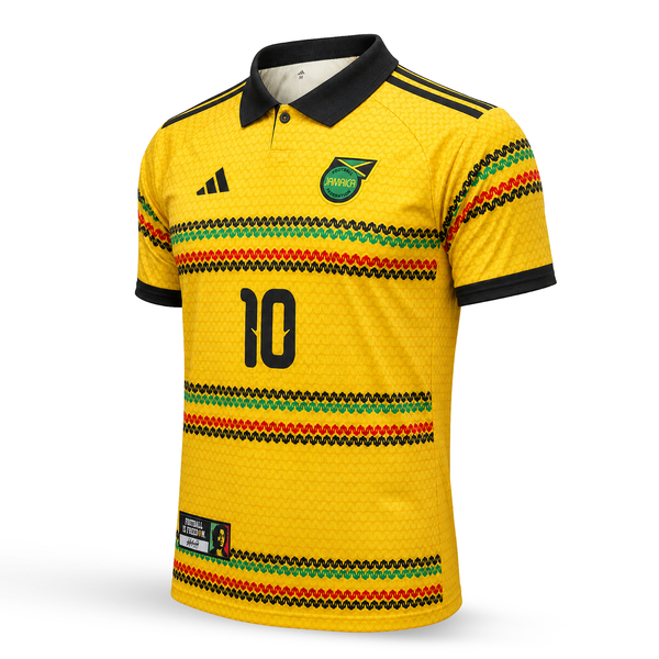 Jamajka Pánsky Futbalový Dres, Bob Marley. Bob Marley Edition, Žltý