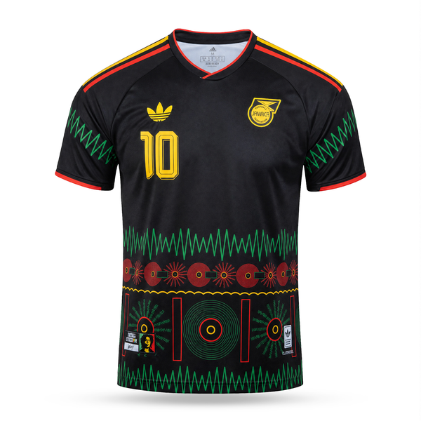 Jamajka Pánsky Futbalový Dres, Bob Marley. Bob Marley Edition, Čierny