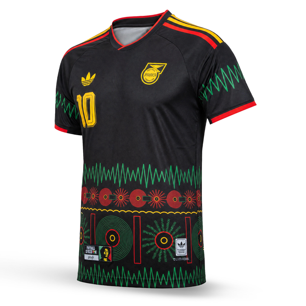 Jamajka Pánsky Futbalový Dres, Bob Marley. Bob Marley Edition, Čierny