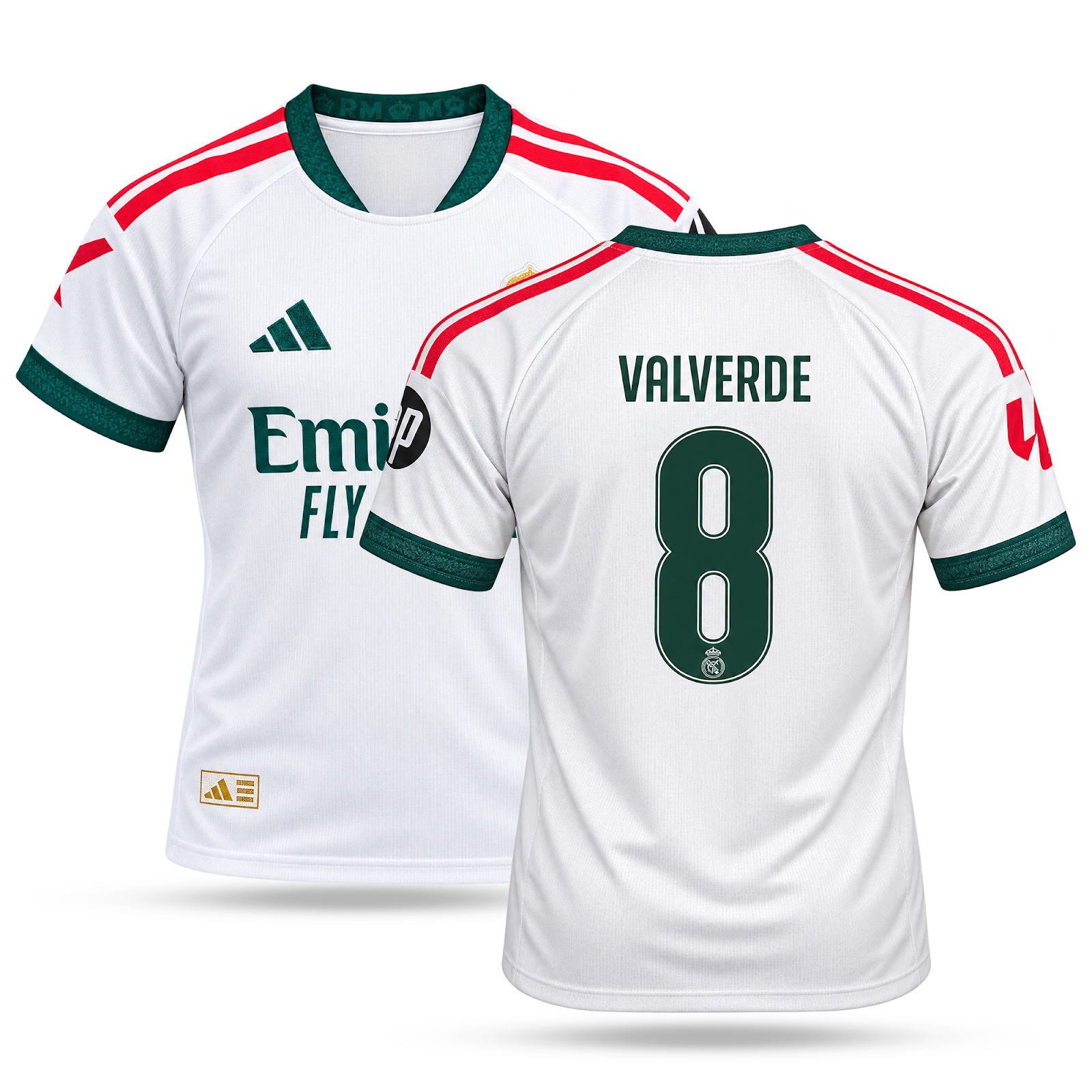 Real Madrid Pánsky Futbalový Dres, Valverde. 26/27