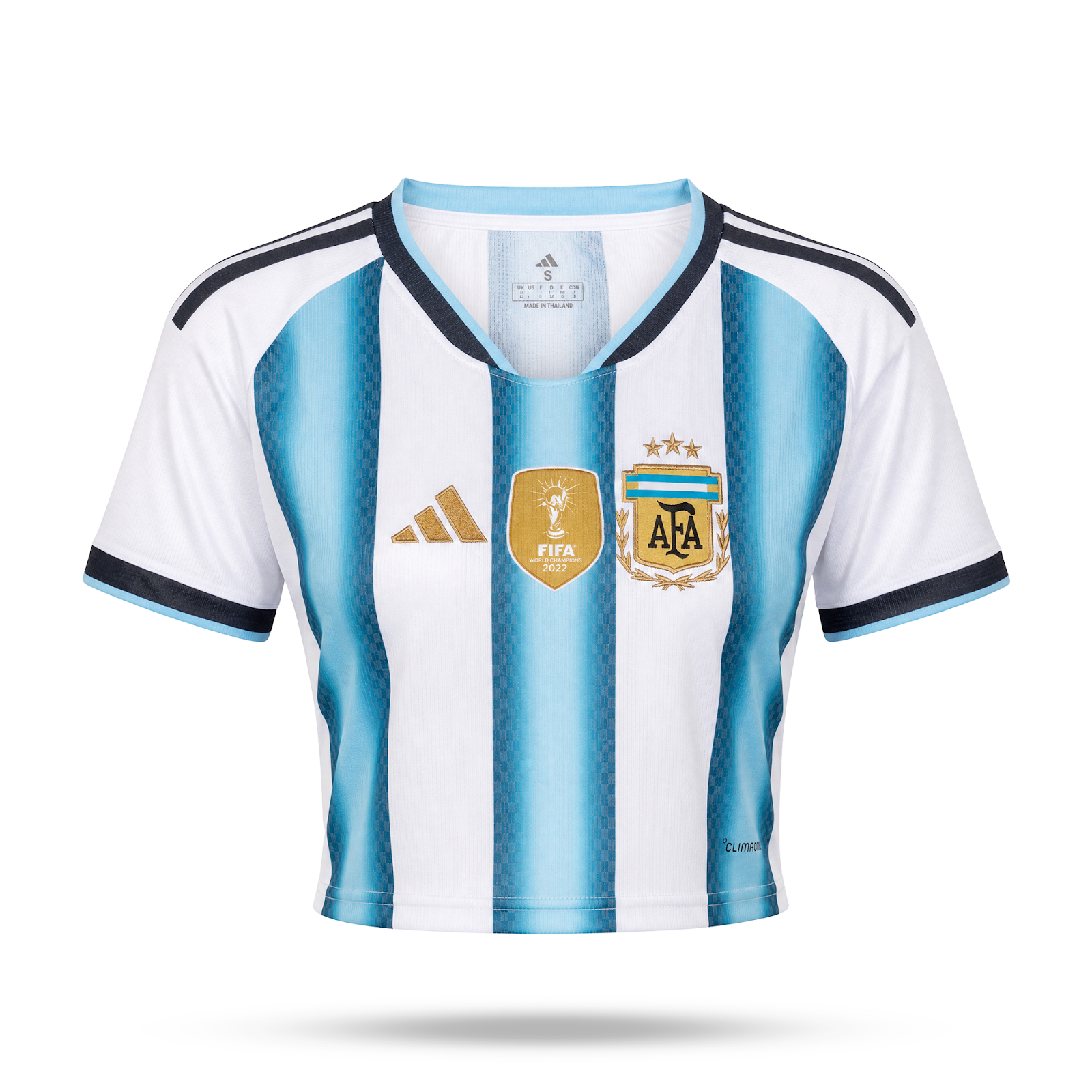 Argentína Dámsky Futbalový Krátky Top. World Cup 2026