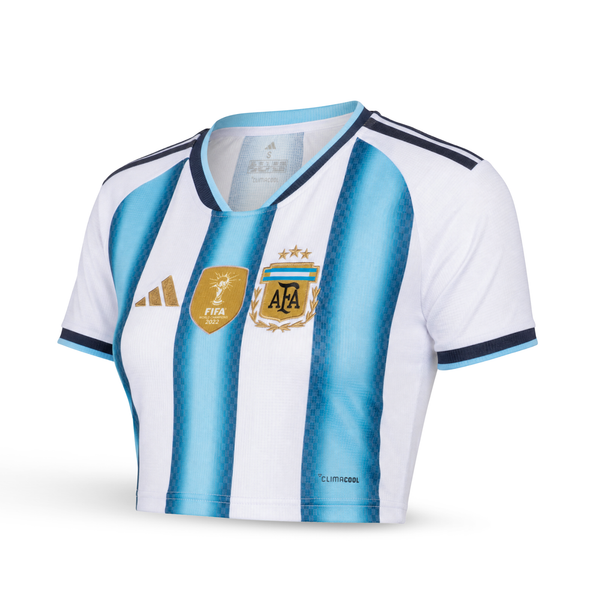 Argentína Dámsky Futbalový Krátky Top. World Cup 2026