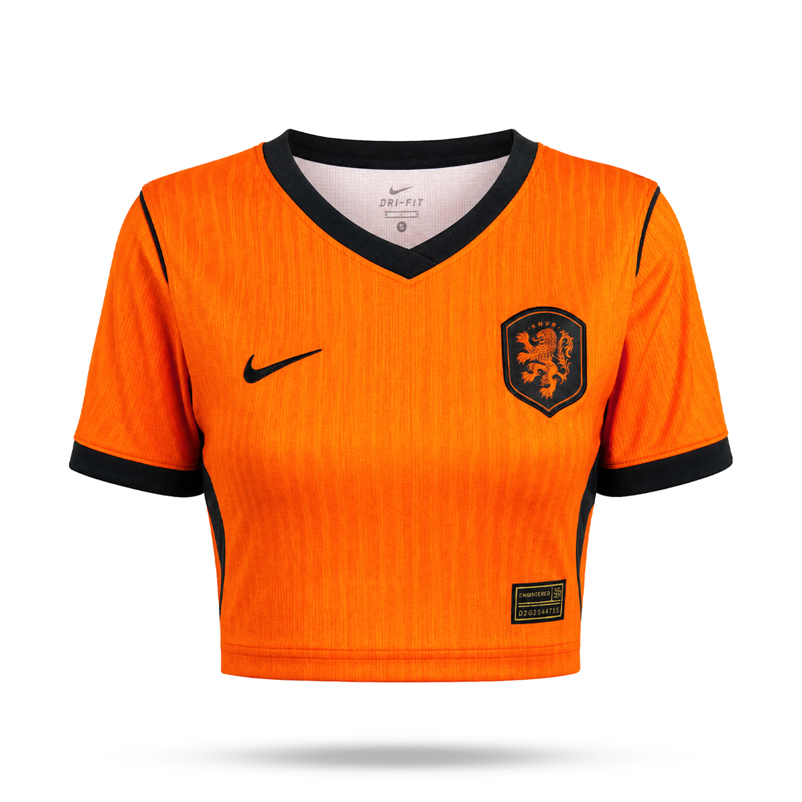 Holandsko Dámsky Futbalový Krátky Top. World Cup 2026