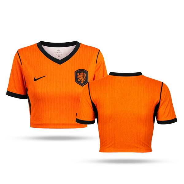 Holandsko Dámsky Futbalový Krátky Top. World Cup 2026