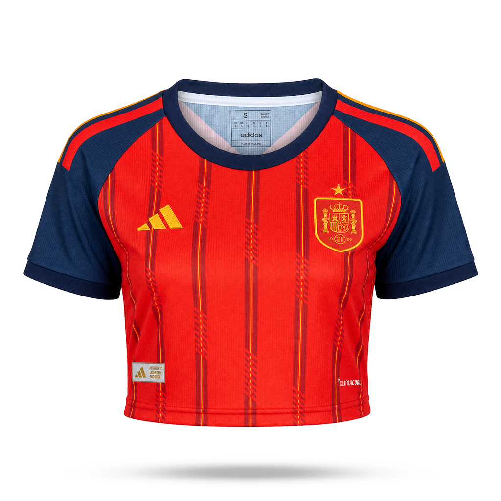 Španielsko Dámsky Futbalový Krátky Top. World Cup 2026