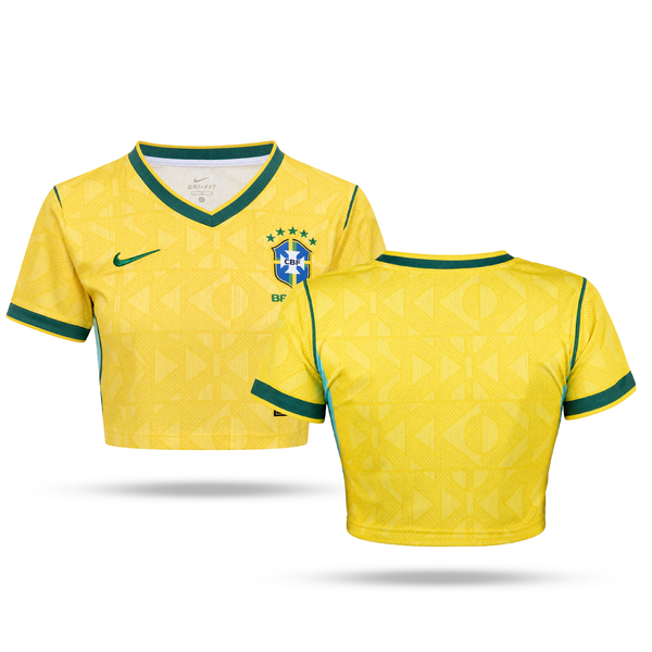 Brazília Dámsky Futbalový Krátky Top. World Cup 2026